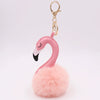 Plush Flamingo Keychain For Women