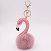 Plush Flamingo Keychain For Women