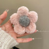 Plush Flocking Women's Hair Clip Little Fragrance Style Shark Clip