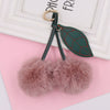 Plush Fruit Cherry Keychain Bag Pendant Car Key Pendant