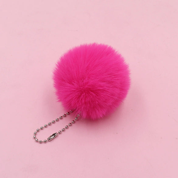Plush Fur Ball Key Chain
