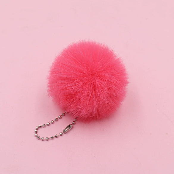 Plush Fur Ball Key Chain