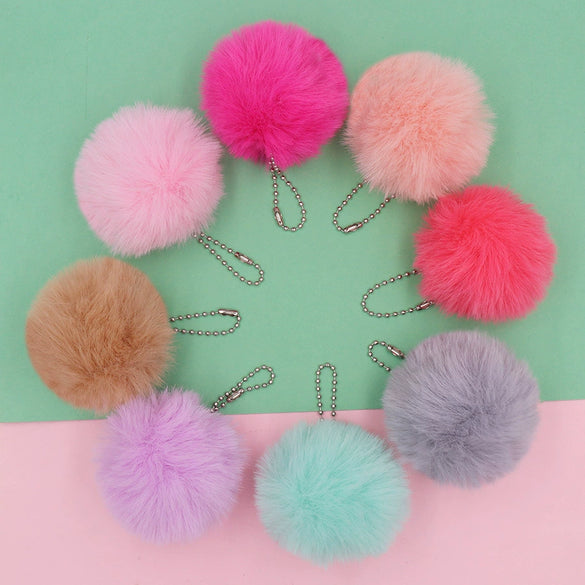 Plush Fur Ball Key Chain