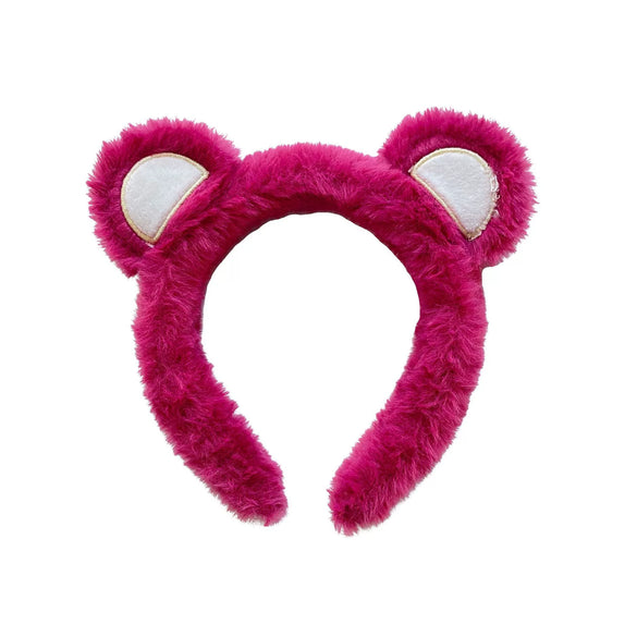 Plush Handmade Cartoon Animals Women's Hair Accessories Hairband Hairpin With Frog Strawberry Bear Heart Design