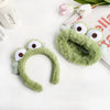 Plush Handmade Cartoon Animals Women's Hair Accessories Hairband Hairpin With Frog Strawberry Bear Heart Design
