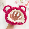 Plush Handmade Cartoon Animals Women's Hair Accessories Hairband Hairpin With Frog Strawberry Bear Heart Design