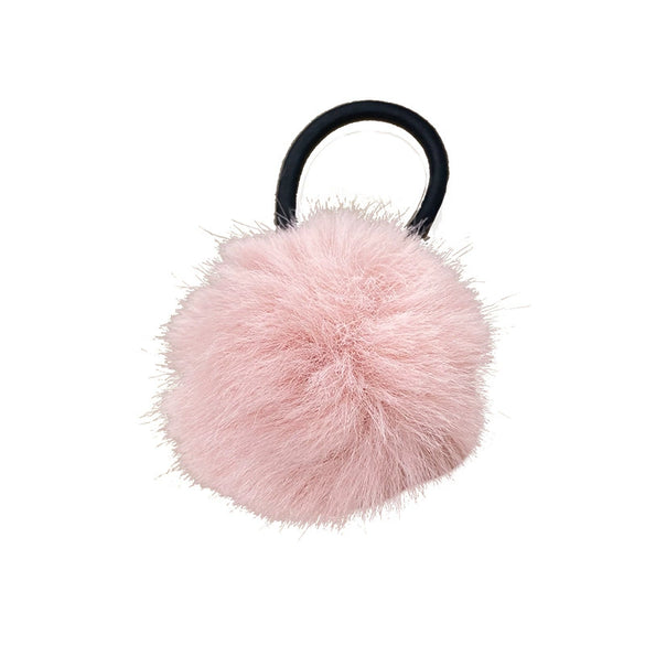 Plush Handmade Hair Ball Hair Rope High Elastic Hair Accessories