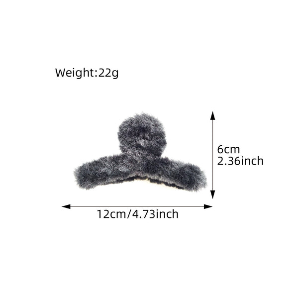 Plush Handmade Sweet Style Hair Grab Clip Hair Accessories