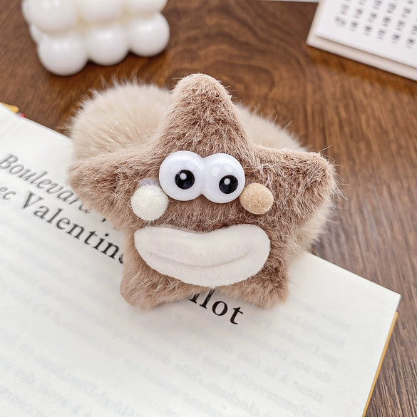 Plush Heart Hair Accessories Handmade For Girls