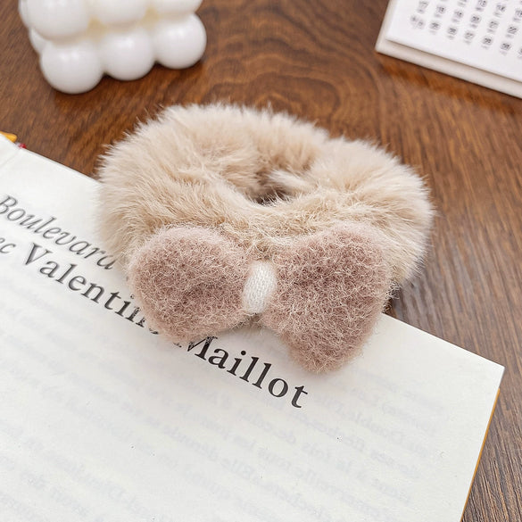 Plush Heart Hair Accessories Handmade For Girls
