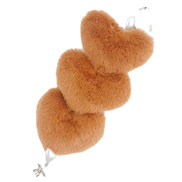 Plush Heart Handwoven Bracelet And Mobile Phone Case Chain Jewelry Accessories