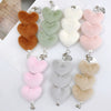Plush Heart Handwoven Bracelet And Mobile Phone Case Chain Jewelry Accessories