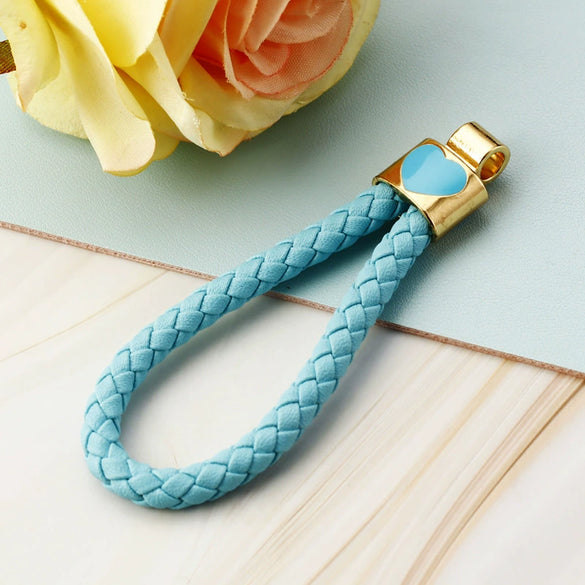 Plush Highheeled Shoes Pattern Metal Keychain With Diamond Encrustment