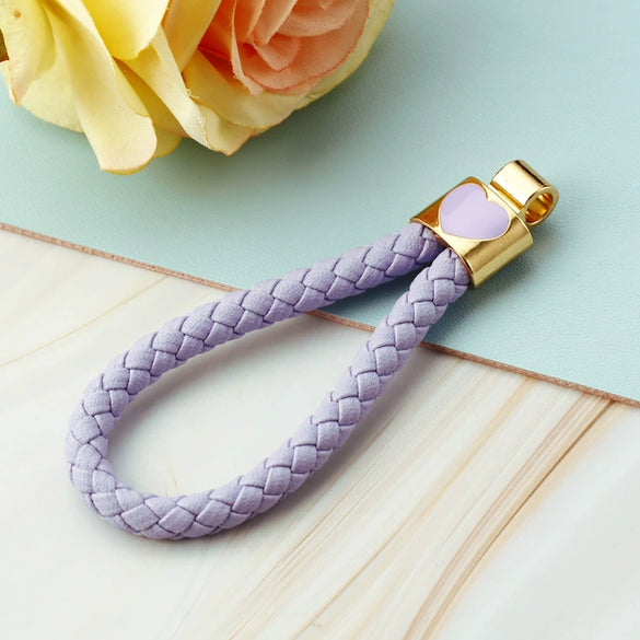 Plush Highheeled Shoes Pattern Metal Keychain With Diamond Encrustment