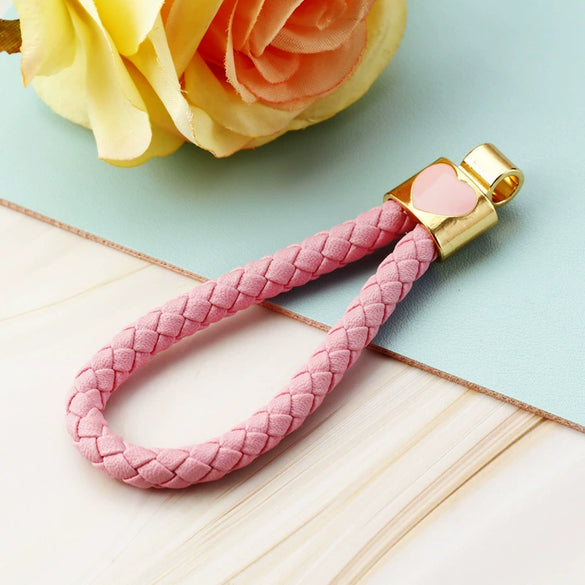 Plush Highheeled Shoes Pattern Metal Keychain With Diamond Encrustment