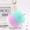 Plush Ice Cream And Popsicle Style Keychain And Bag Pendant