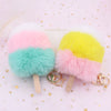 Plush Ice Cream And Popsicle Style Keychain And Bag Pendant