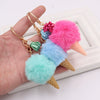 Plush Ice Cream Key Chain Bag Pendant Accessories