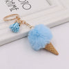 Plush Ice Cream Key Chain Bag Pendant Accessories