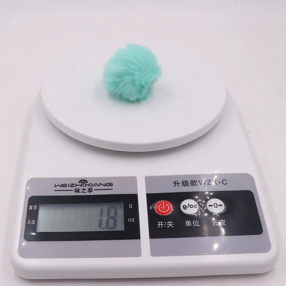 Plush Imitation Rex Rabbit Fur Ball Keychain Pendant Accessories