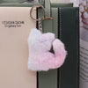 Plush Keychain Pendant With Love Cat And Fivepointed Star In Magic Color Series For Women