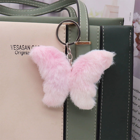 Plush Keychain Pendant With Love Cat And Fivepointed Star In Magic Color Series For Women