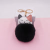 Plush Kitten Fur Ball Keychain Cartoon Cat Doll Pendant Luggage Ornament