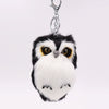 Plush Owl Pendant Cute Animal Keychain Imitation Rabbit Hair Fur Bag Car Pendant