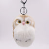 Plush Owl Pendant Cute Animal Keychain Imitation Rabbit Hair Fur Bag Car Pendant