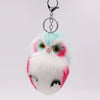 Plush Owl Pendant Cute Animal Keychain Imitation Rabbit Hair Fur Bag Car Pendant