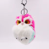 Plush Owl Pendant Cute Animal Keychain Imitation Rabbit Hair Fur Bag Car Pendant