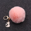 Plush Pearl Cat Keychain And Bag Pendant