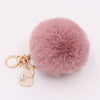 Plush Pearl Cat Keychain And Bag Pendant