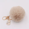Plush Pearl Cat Keychain And Bag Pendant