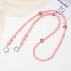 Plush Plastic Resin Mobile Phone Lanyard With Love Water Drops Bell Pattern Semimanual Craft