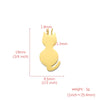 Polished Stainless Steel Animal Series Pet Cat Pendant Tag Accessories