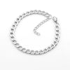 Polished Stainless Steel Bracelet With Floral And Diamond Pattern Details Unisex Fashion Jewelry For Men And Women
