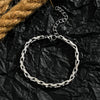 Polished Stainless Steel Snake Chain Bracelet With Geometric Minimalist Design For Unisex Jewelry