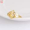 Polished Titanium Steel Bow Knot Ring With Leaf Shape Natural Style Jewelry For Women And Unisex Wear