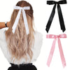 Polyester Cloth Doublelayer Bow Ribbon Duckbill Clip Handmade Women's Sweet Hair Accessory