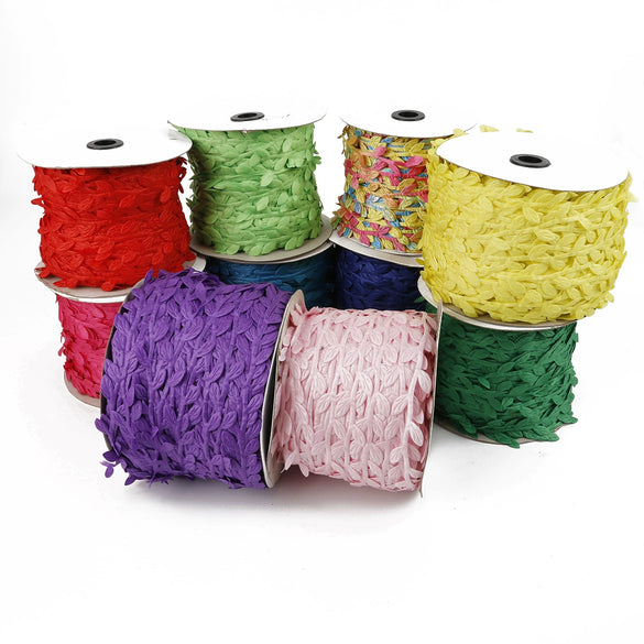 Polyester Cloth Leaves Lace Handmade Jewelry Wholesale For Home Decoration