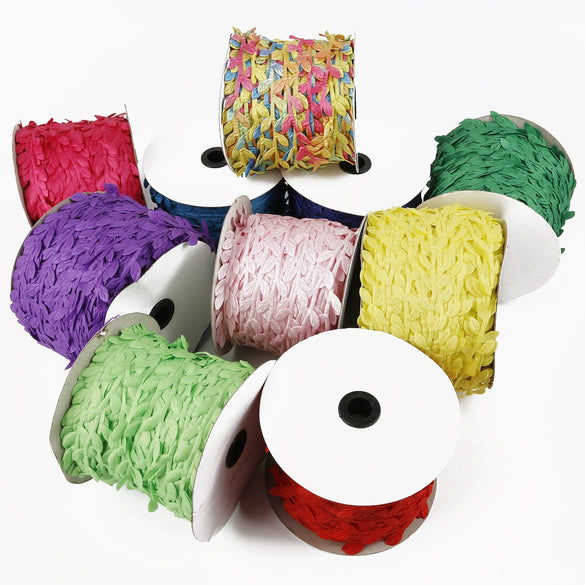 Polyester Cloth Leaves Lace Handmade Jewelry Wholesale For Home Decoration