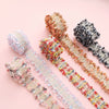 Polyester Lace Jewelry And Garment Accessories Handmade With Glass And Glaze Materials Braided Line Rope