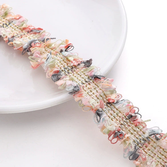 Polyester Lace Jewelry And Garment Accessories Handmade With Glass And Glaze Materials Braided Line Rope