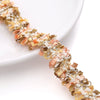 Polyester Lace Jewelry And Garment Accessories Handmade With Glass And Glaze Materials Braided Line Rope