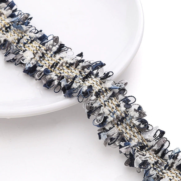 Polyester Lace Jewelry And Garment Accessories Handmade With Glass And Glaze Materials Braided Line Rope