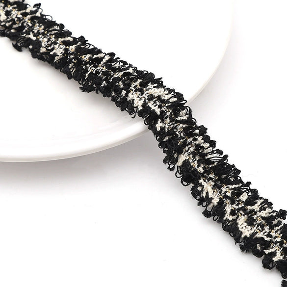 Polyester Lace Jewelry And Garment Accessories Handmade With Glass And Glaze Materials Braided Line Rope