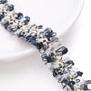 Polyester Lace Jewelry And Garment Accessories Handmade With Glass And Glaze Materials Braided Line Rope