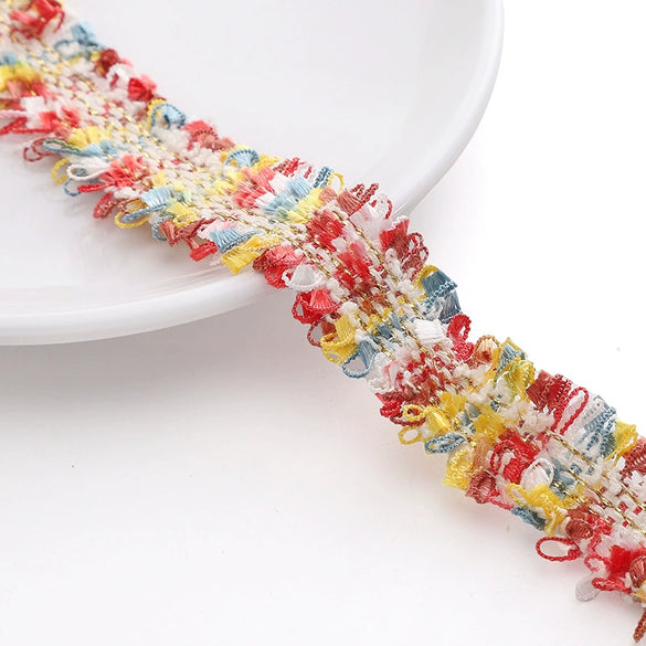 Polyester Lace Jewelry And Garment Accessories Handmade With Glass And Glaze Materials Braided Line Rope