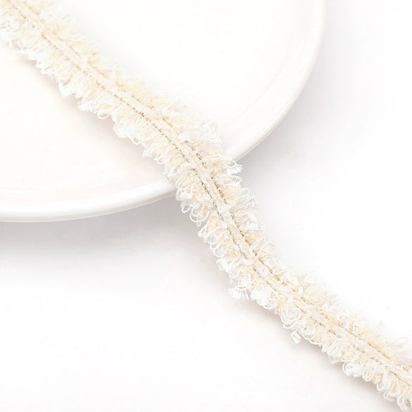 Polyester Lace Jewelry And Garment Accessories Handmade With Glass And Glaze Materials Braided Line Rope
